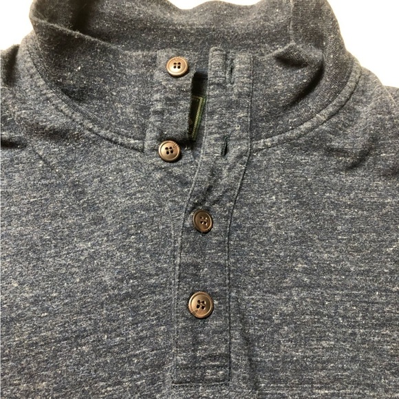 Roots Navy Heather Long Sleeve Pull Over Size XXL - Picture 6 of 11